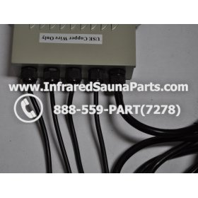 COMPLETE CONTROL POWER BOX 110V / 120V - COMPLETE CONTROL POWER BOX 110V  120V SUNTECH INFRARED SAUNA WITH 8 HEATER PLUGS v1 6