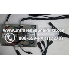 COMPLETE CONTROL POWER BOX 220V / 240V - COMPLETE CONTROL POWER BOX 220V / 240V FED INTL. INFRARED SAUNA WITH 8 FEMALE PLUGS 4