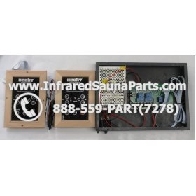 COMPLETE CONTROL POWER BOX WITH CONTROL PANEL - COMPLETE CONTROL POWER BOX HECHT INFRARED SAUNA WITH USB MP3 FM PLAYER TWO CONTROL PANEL 220V / 240V 3