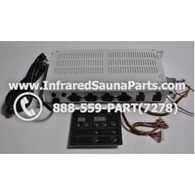 COMPLETE CONTROL POWER BOX WITH CONTROL PANEL - COMPLETE CONTROL POWER BOX KEYSBACKYARD INFRARED SAUNA STYLE 4 WITH ONE CONTROL PANEL 5