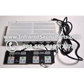 COMPLETE CONTROL POWER BOX WITH CONTROL PANEL - COMPLETE CONTROL POWER BOX IRONMAN INFRARED SAUNA STYLE 1 WITH TWO CONTROL PANELS 2