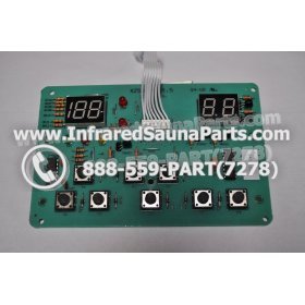 CIRCUIT BOARDS WITH  FACE PLATES - CIRCUIT BOARD WITH FACEPLATE LUX INFRARED SAUNA  XZSN1DB V1.5 2
