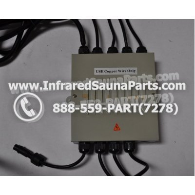 COMPLETE CONTROL POWER BOX 110V / 120V - COMPLETE CONTROL POWER BOX 110V  120V HEATWAVE INFRARED SAUNA WITH 8 HEATER PLUGS v1 1