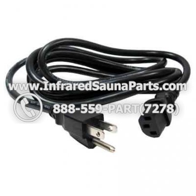 POWER CORD - POWER CORD 3ft 14 AWG UNIVERSAL  - IEC320 C13 TO NEMA 5-20P SJT 20A PLUG STYLE 12 1